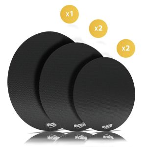 Inductie Beschermer Set Zwart – 5 Stuks | 3 Maten – Anti-Kras & Anti-Slip